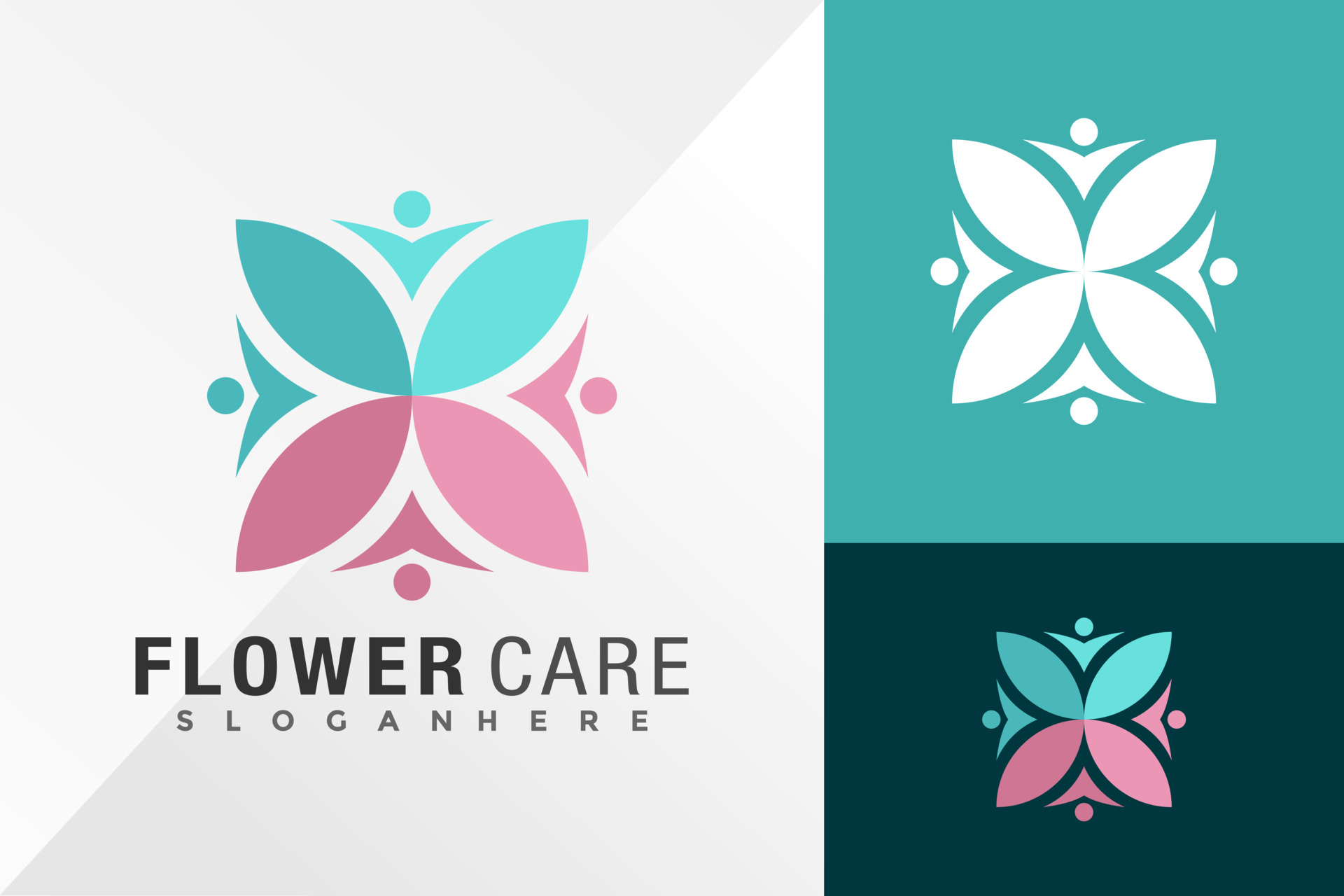 花与人护理标志logo0