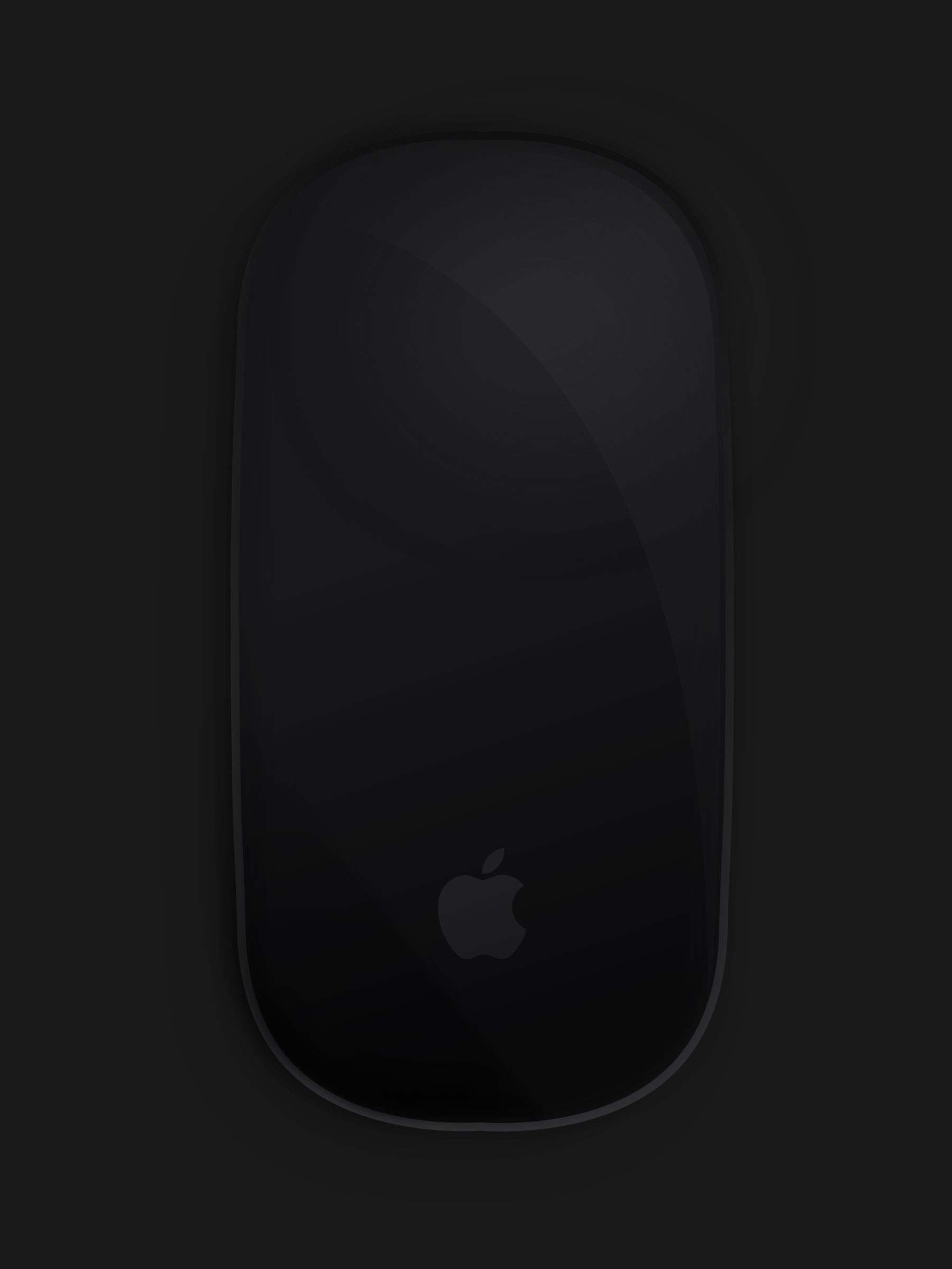 Magic Mouse 2 黑色顶视图模型1
