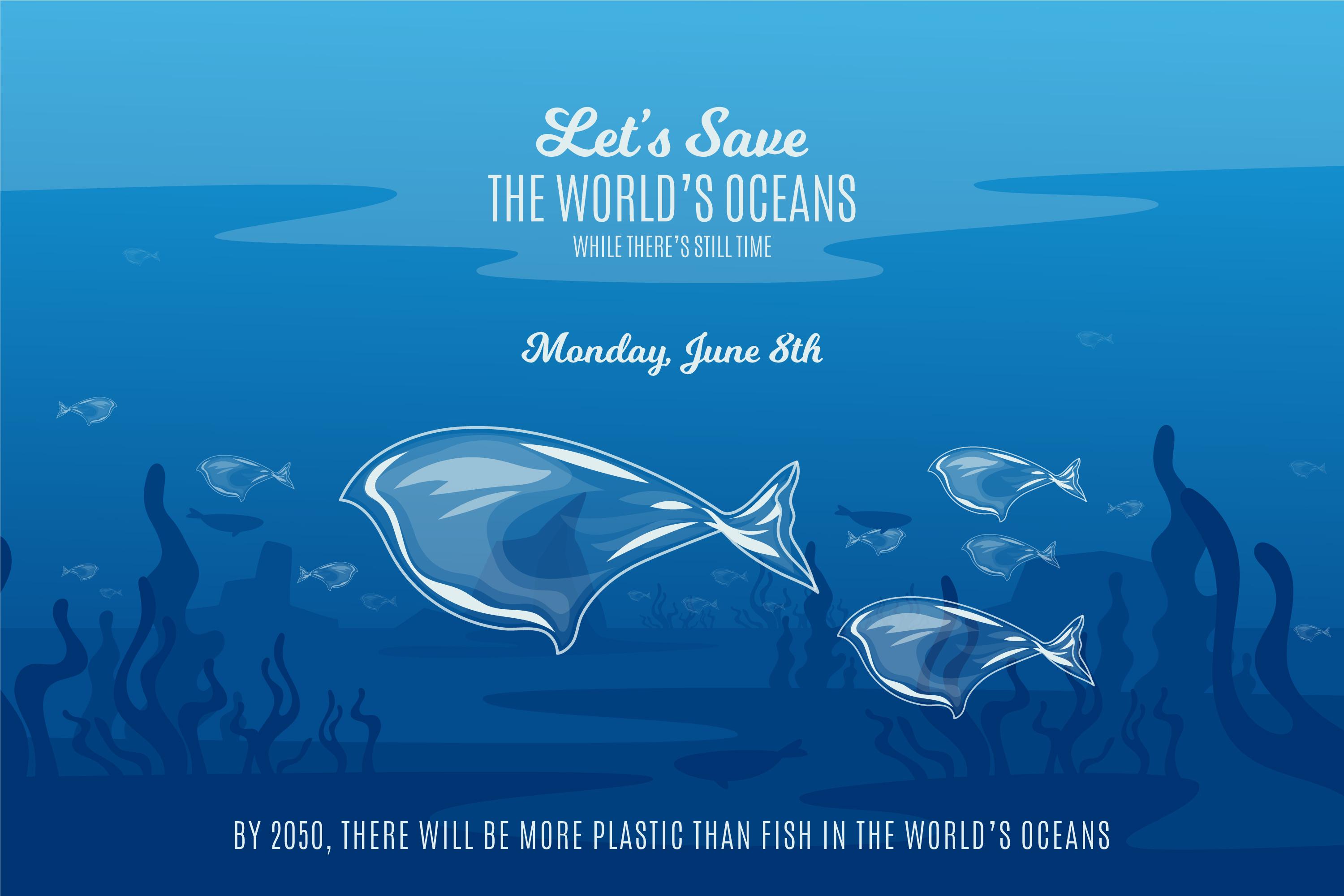 世界海洋日主题海洋垃圾插图0