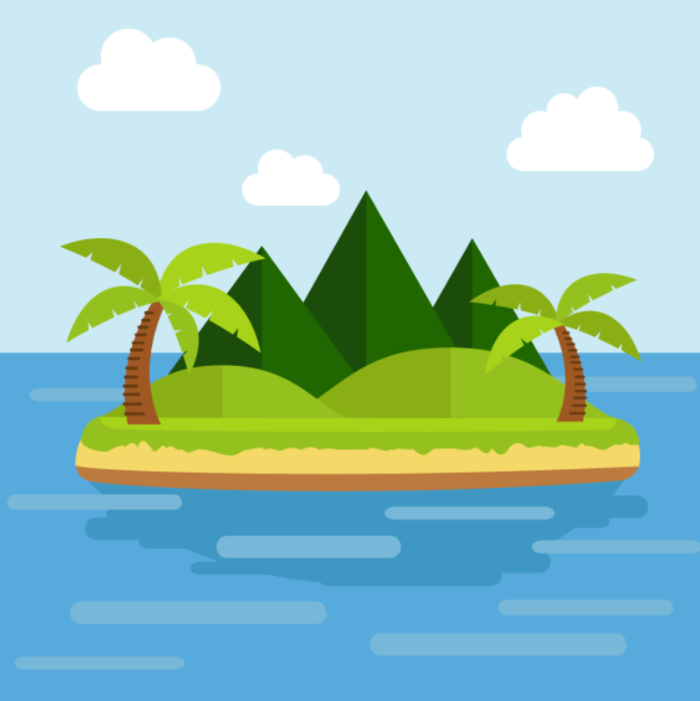 热带海岛插画0