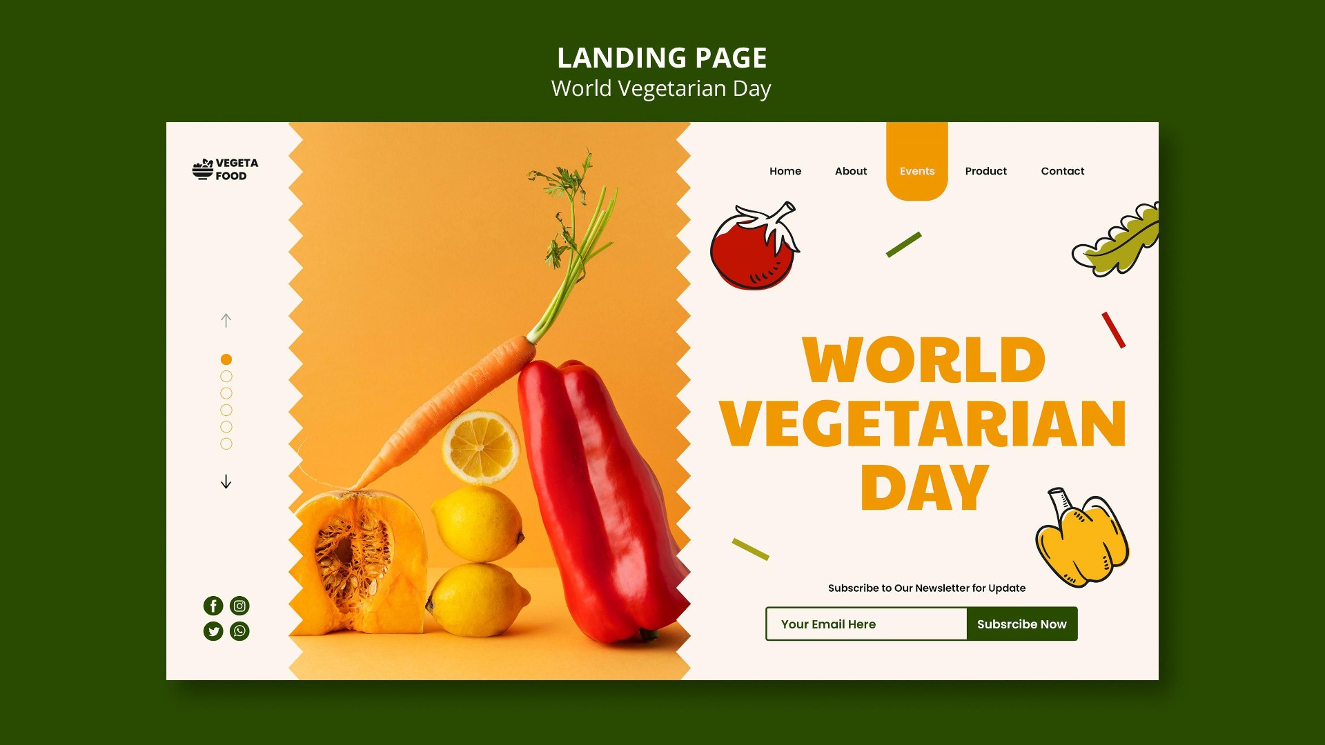 健康素食日蔬菜水果网页0