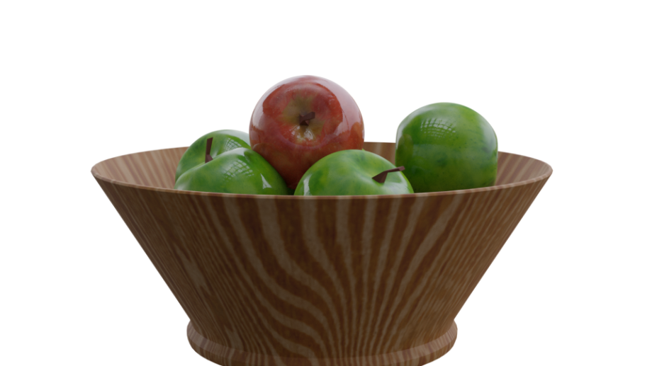 碗里的苹果3D模型0