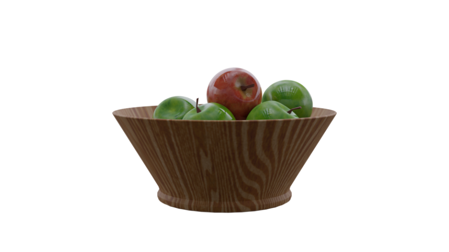 碗里的苹果3D模型1