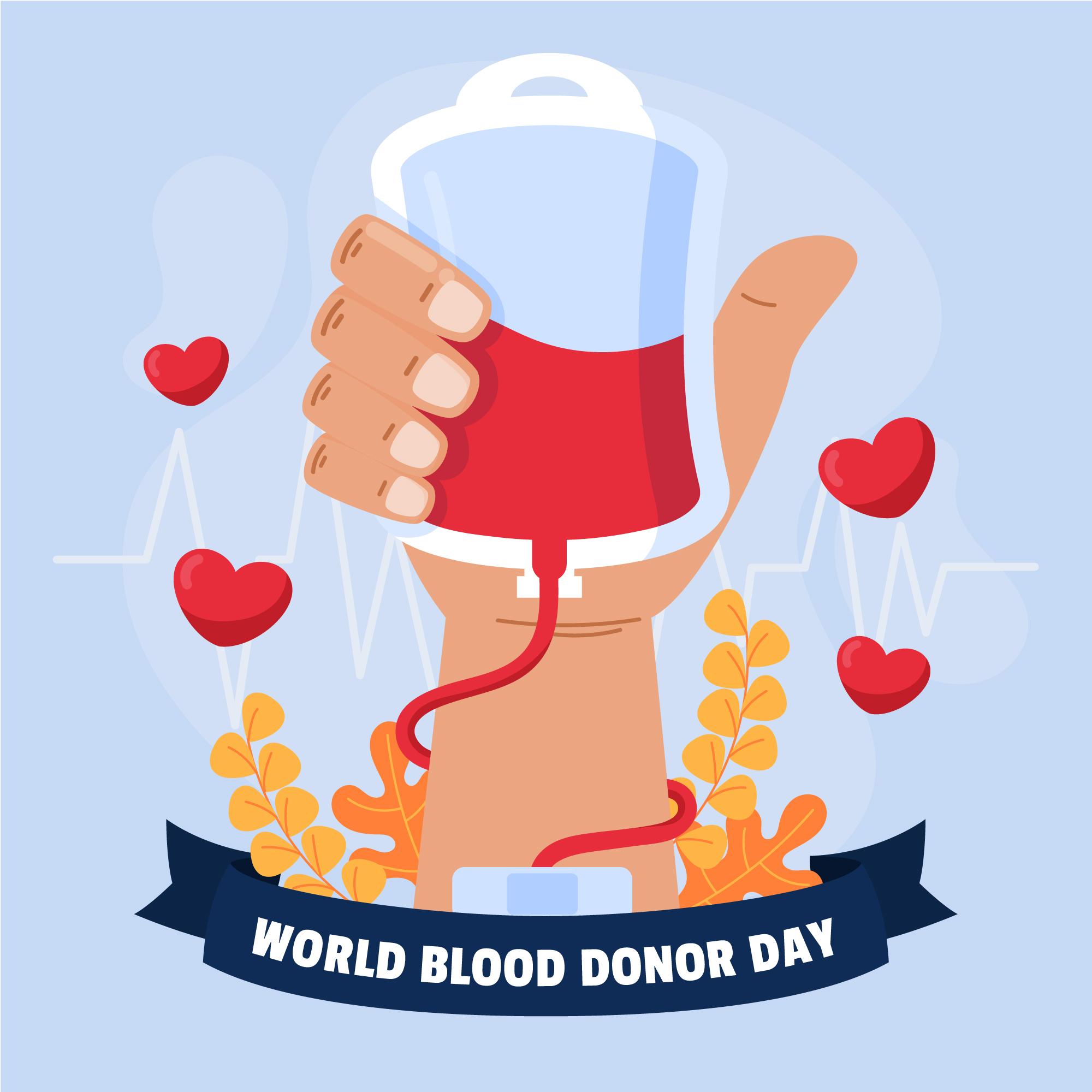 世界献血者日为献血竖大拇指插图0