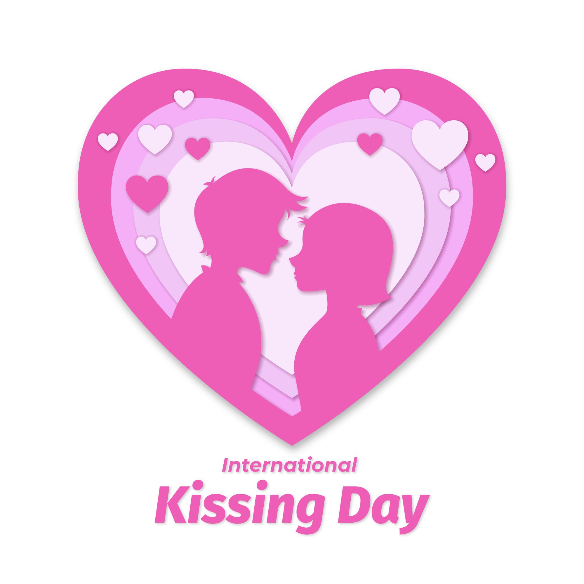 国际接吻日爱心情侣插图0
