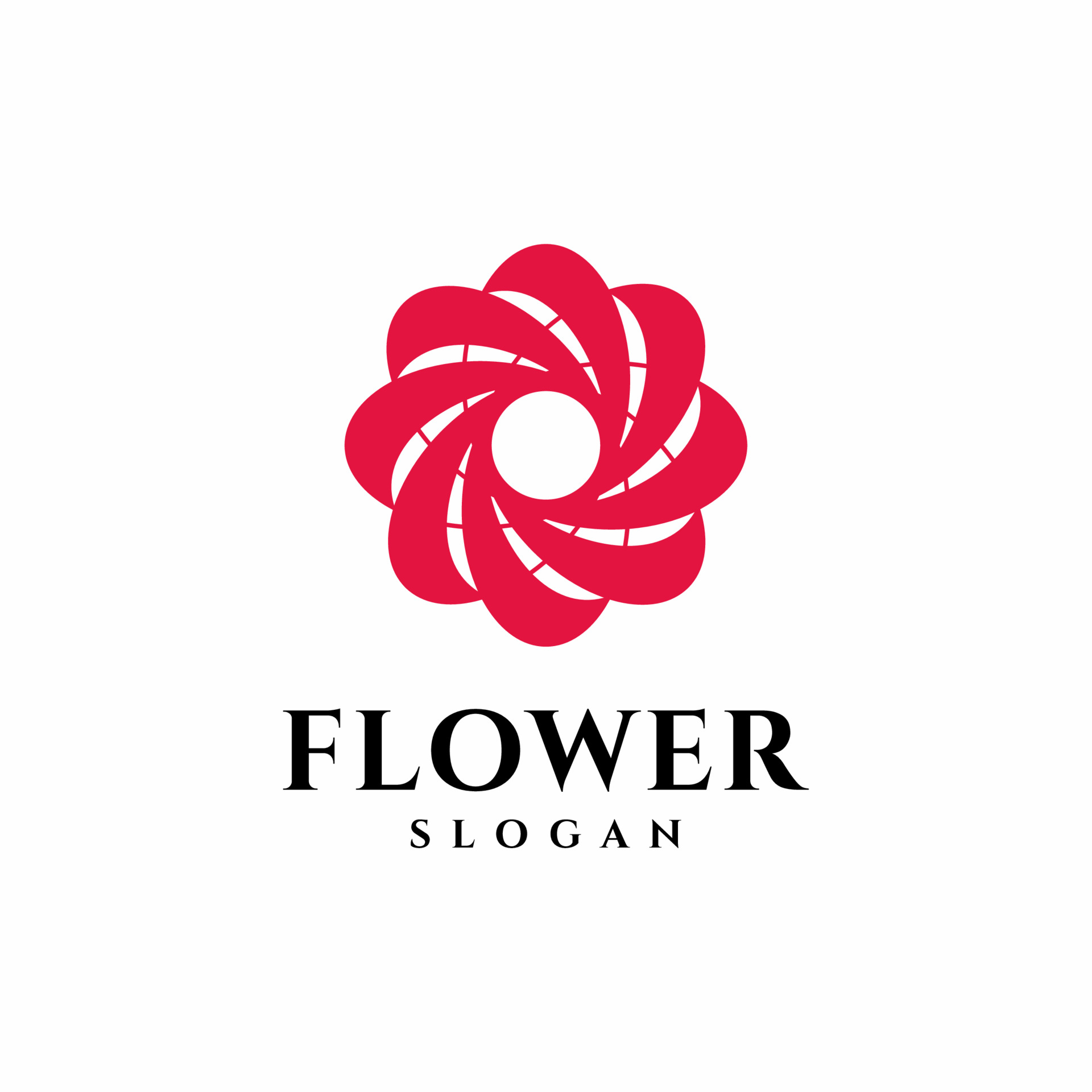 花卉抽象标志logo0