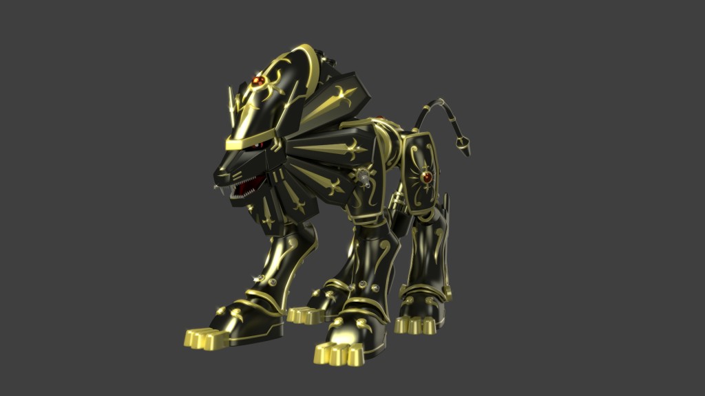 恺撒狮子兽3d模型0