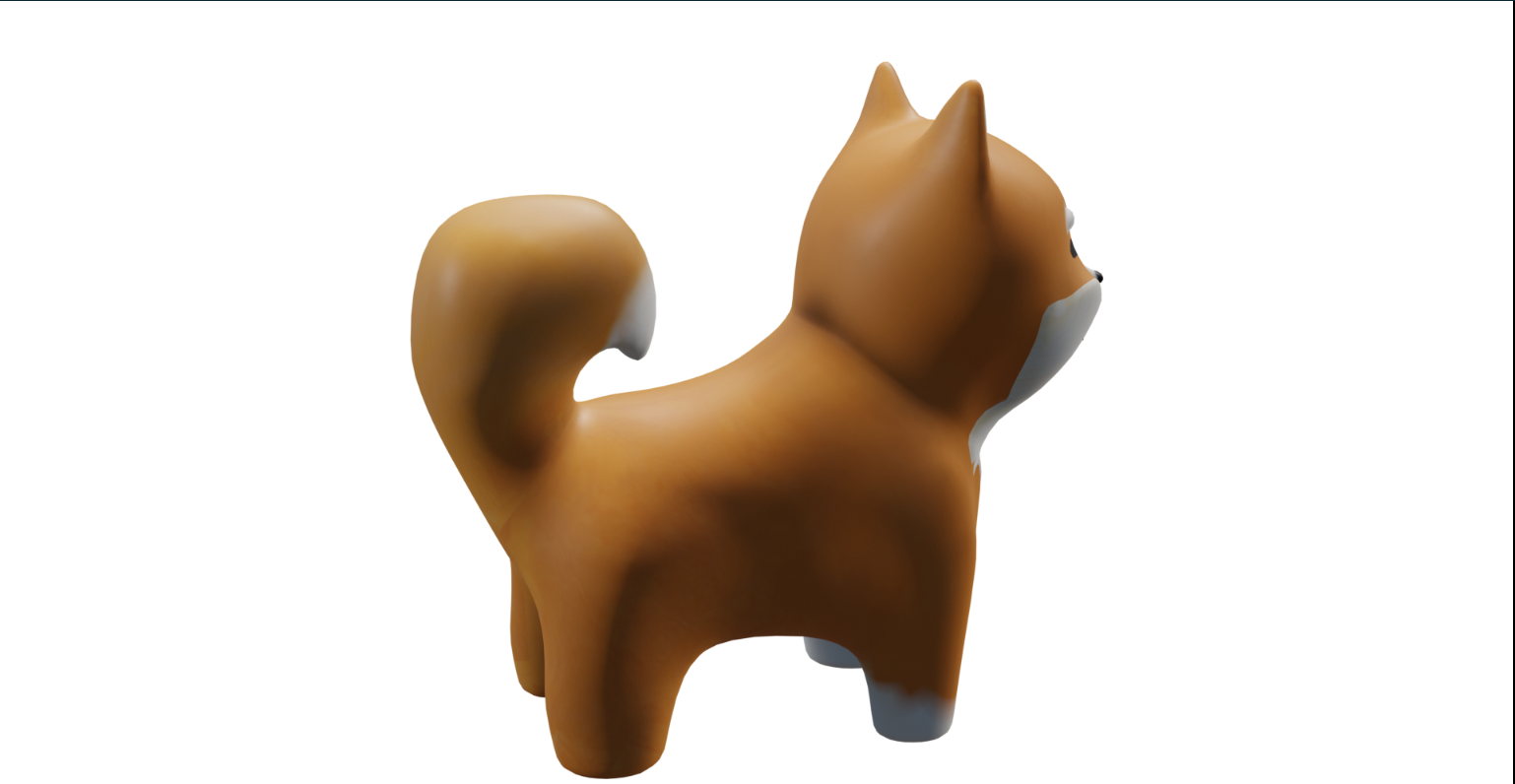 宠物柴犬3D建模3