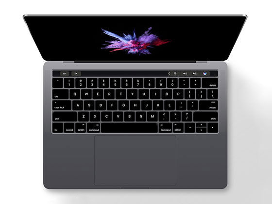 MacBook Pro 2016 顶视图模型0