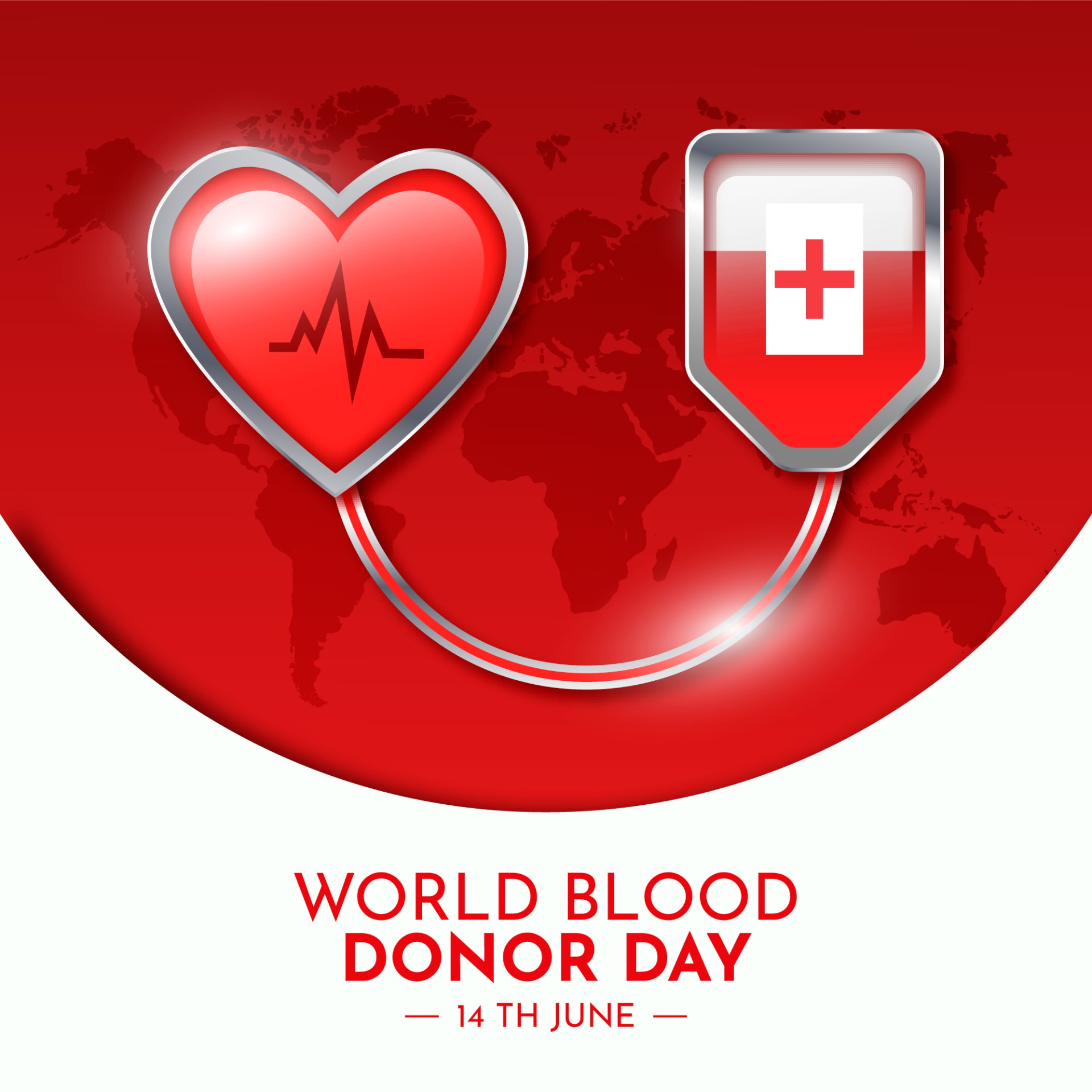 世界献血者日爱心献血主题插图0