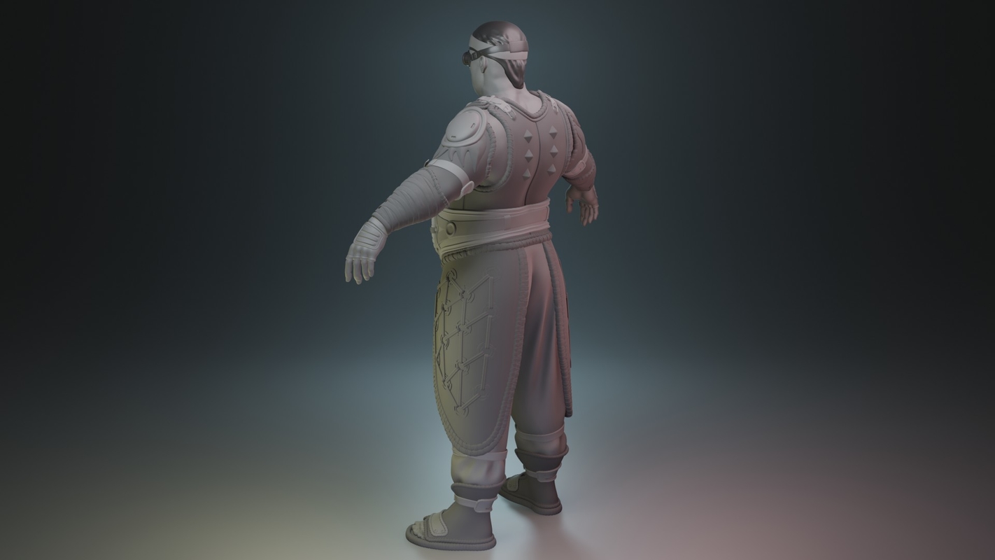幻想铁匠角色3D模型3