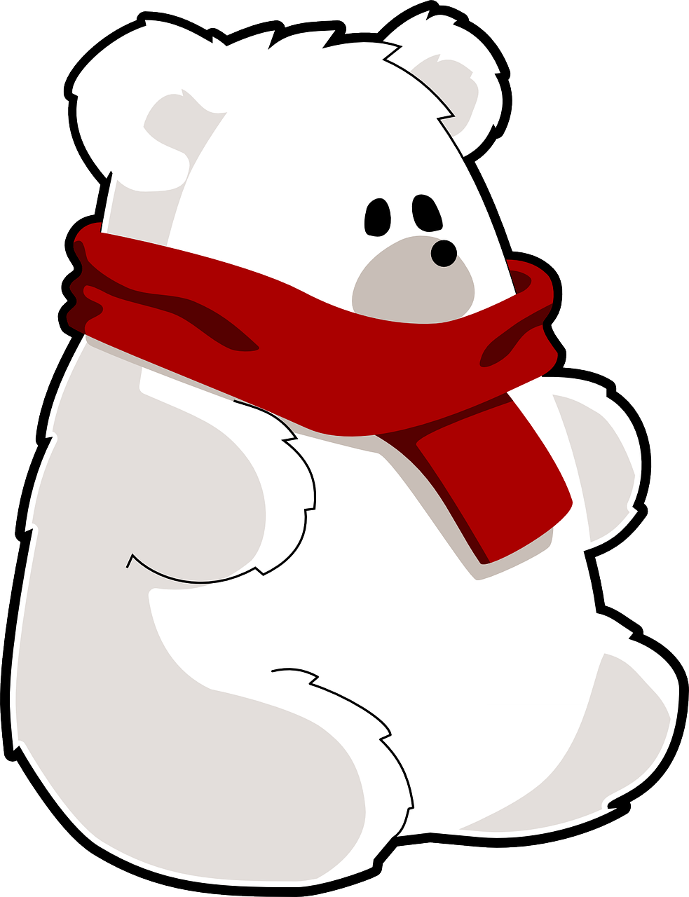 卡通北极熊插图0