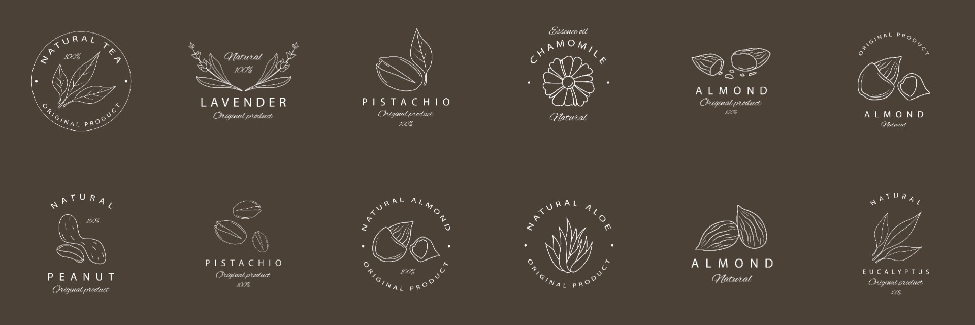 天然食品和植物标志logo0