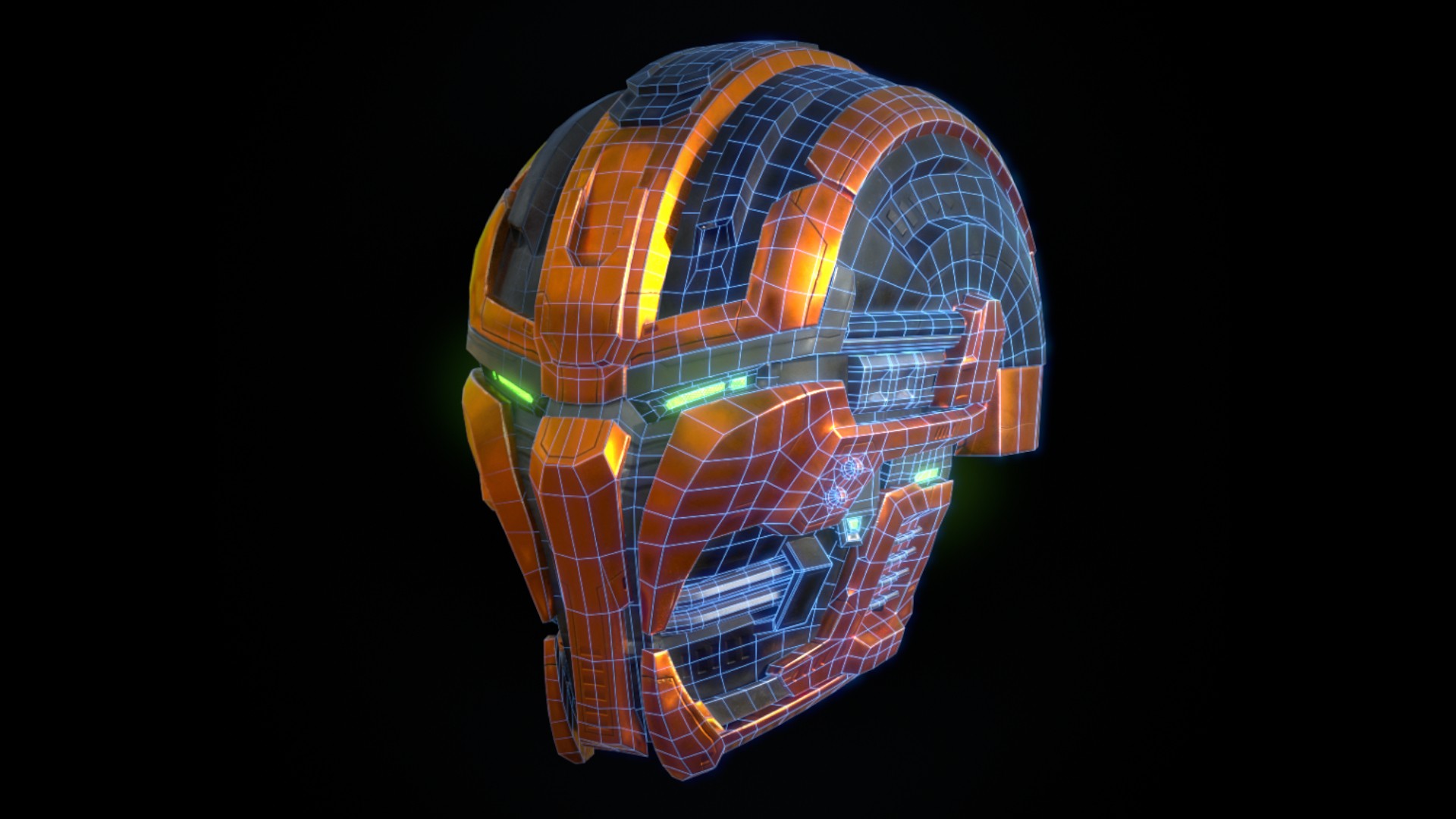 机器人头盔模型3