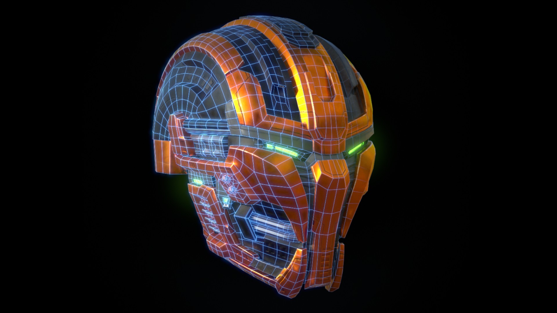 机器人头盔模型1