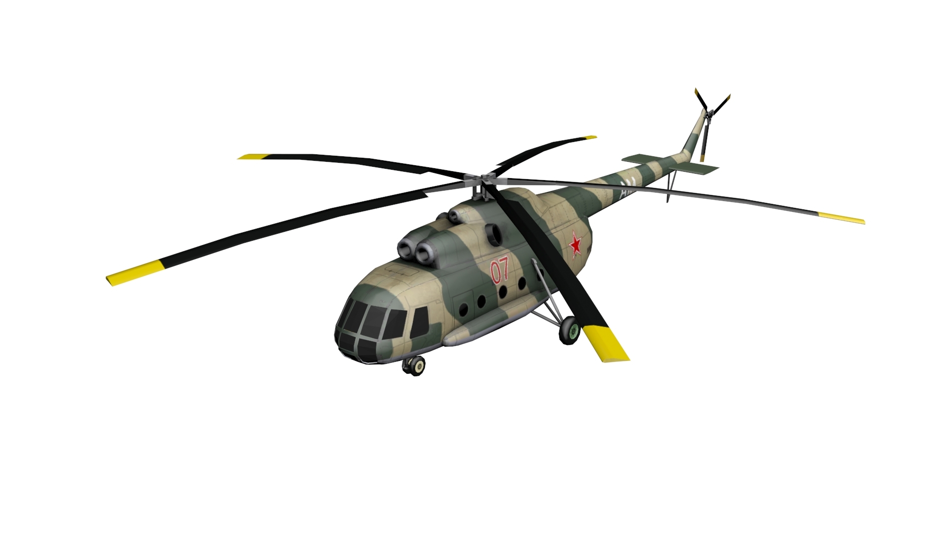 直升飞机模型0