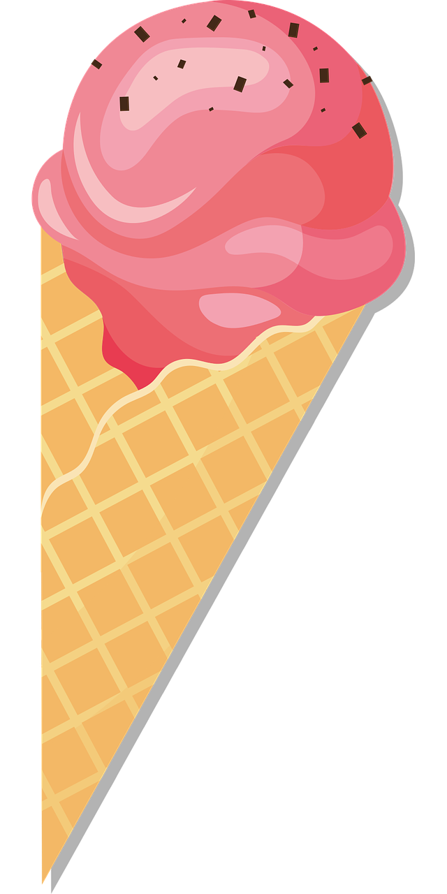 粉色夏季冰激凌插图0
