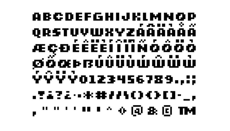 Retrograde像素字体2