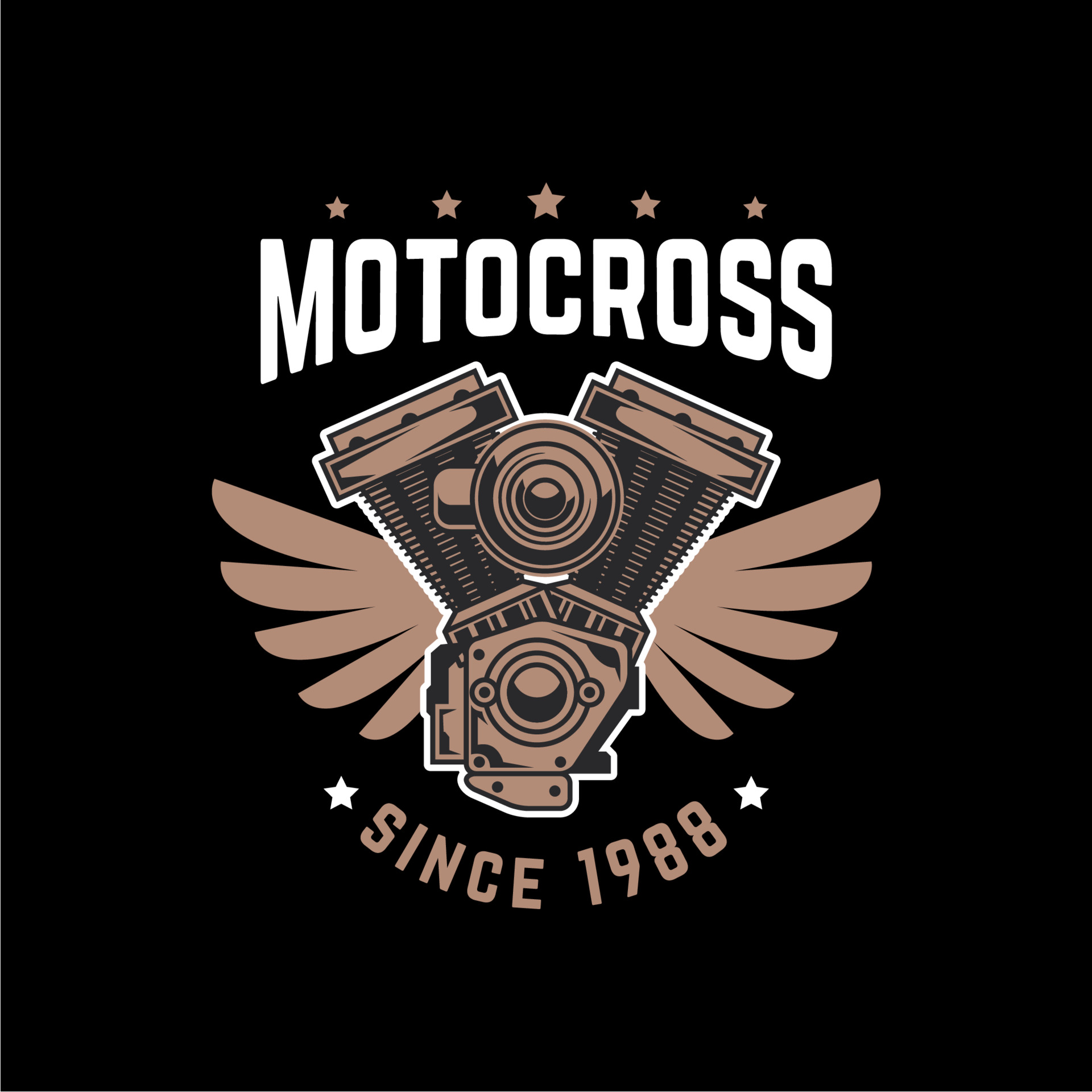 摩托车复古标志logo0