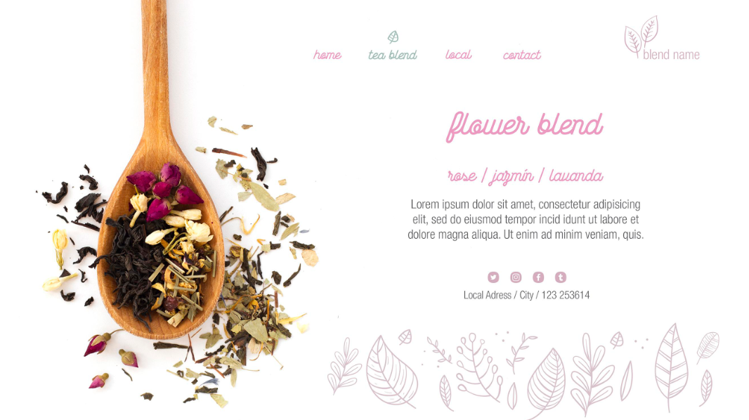 茶公司首页网页设计模板0