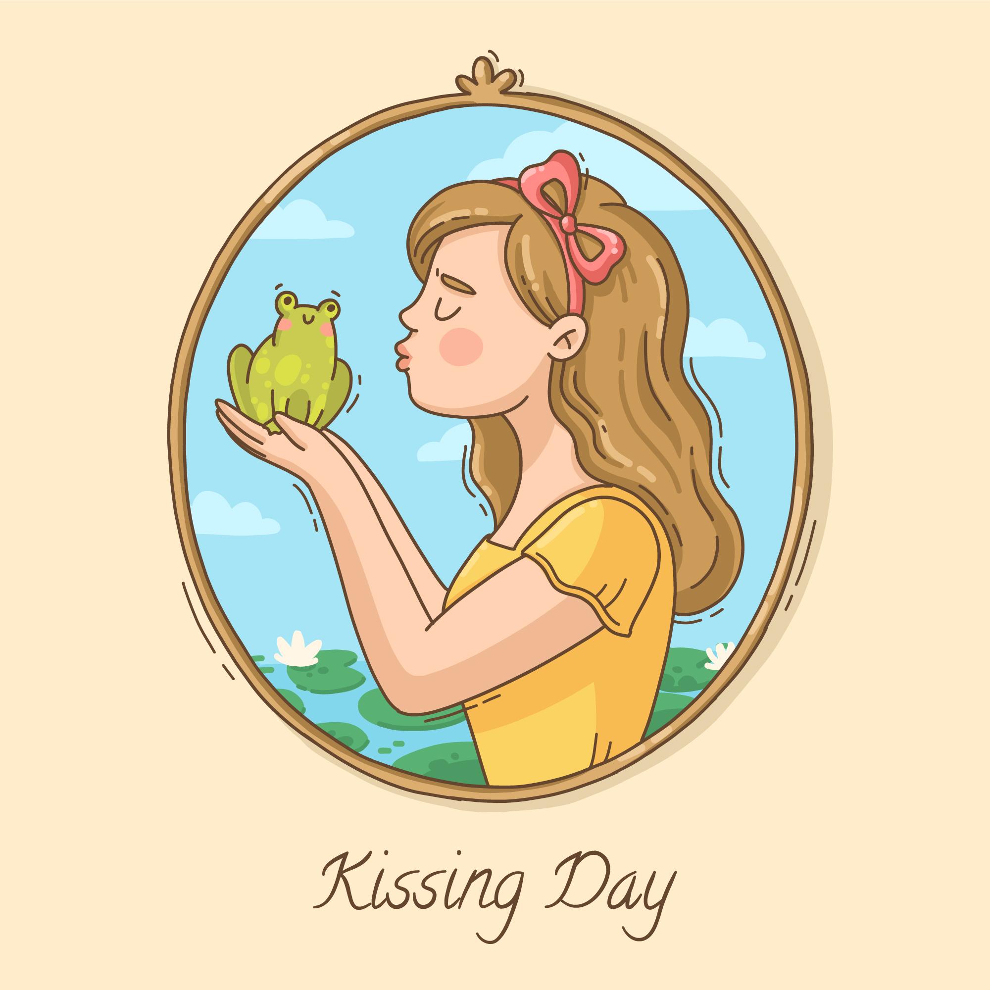 国际接吻日公主亲吻青蛙插图0