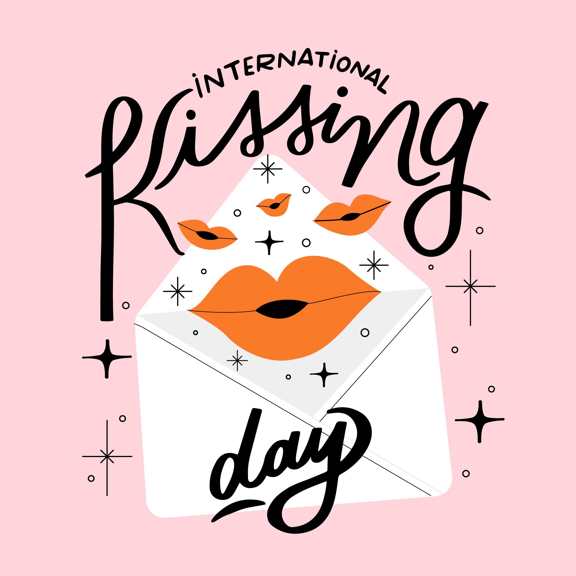 国际接吻日信封插图0