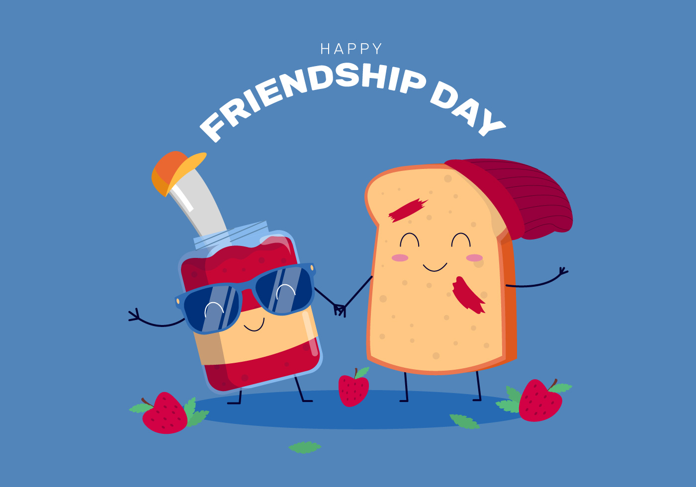 食物角色庆祝友谊日插图0