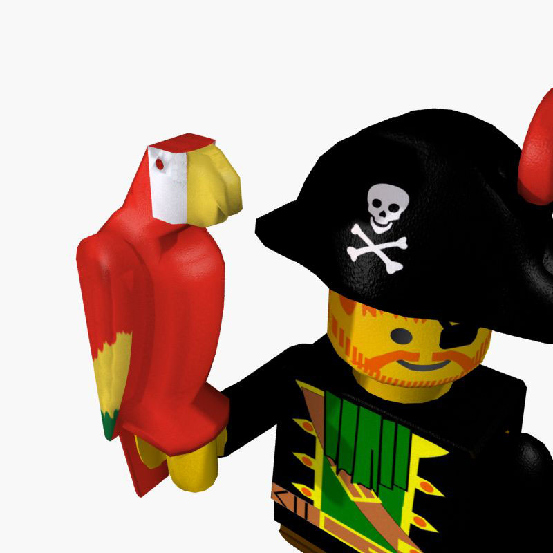 乐高海盗船长模型2