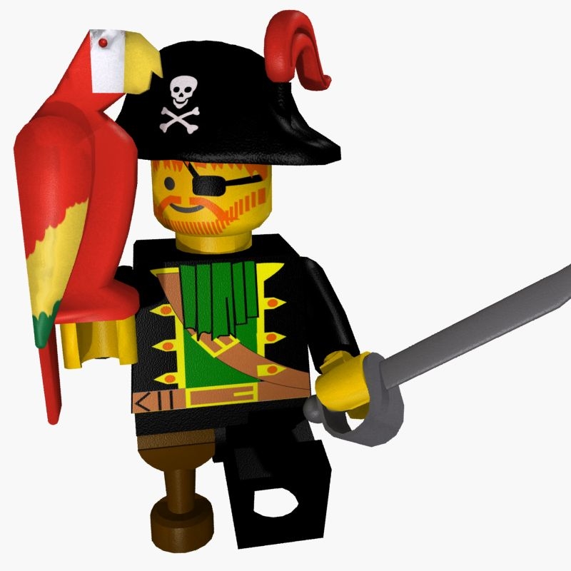 乐高海盗船长模型4