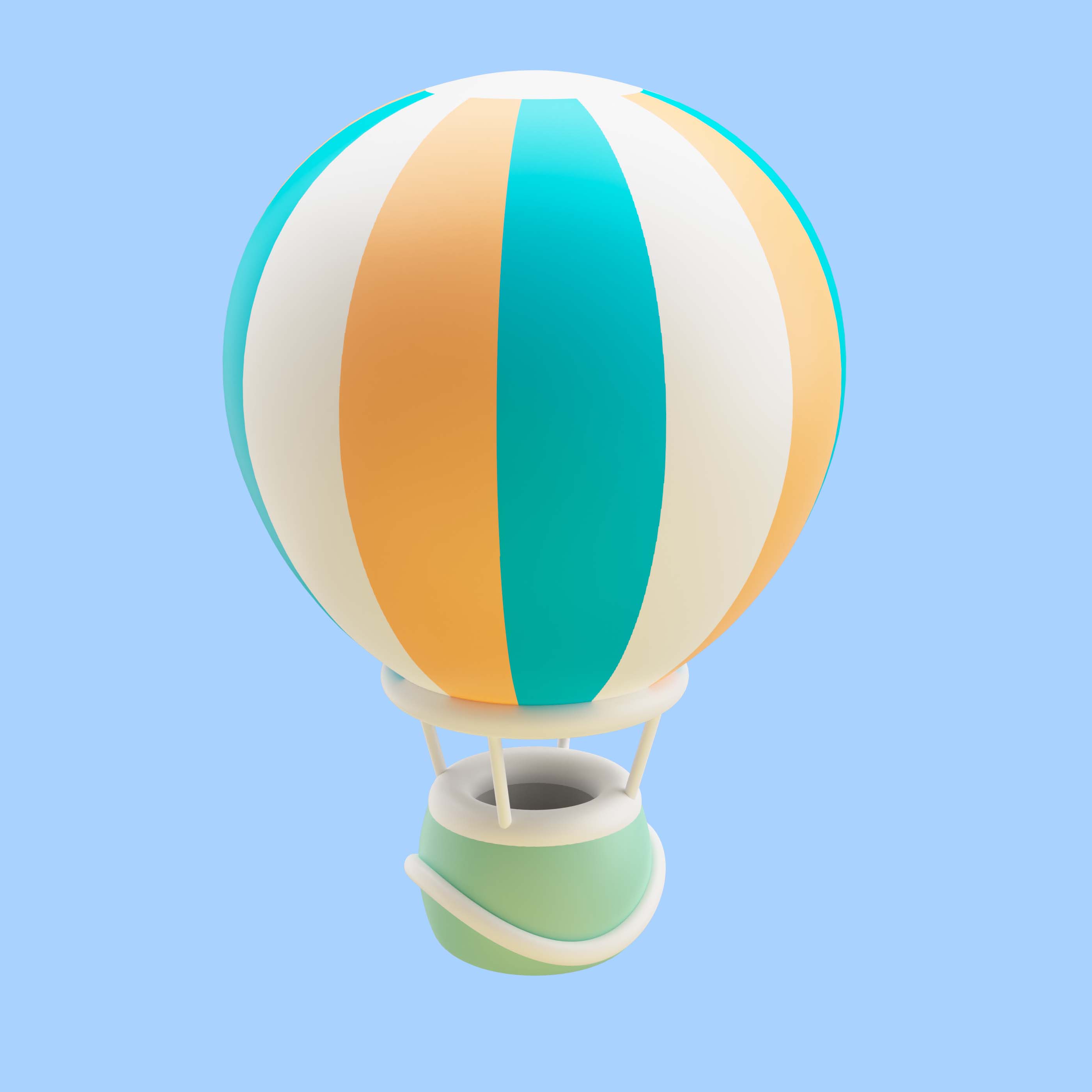 热气球3d插图0