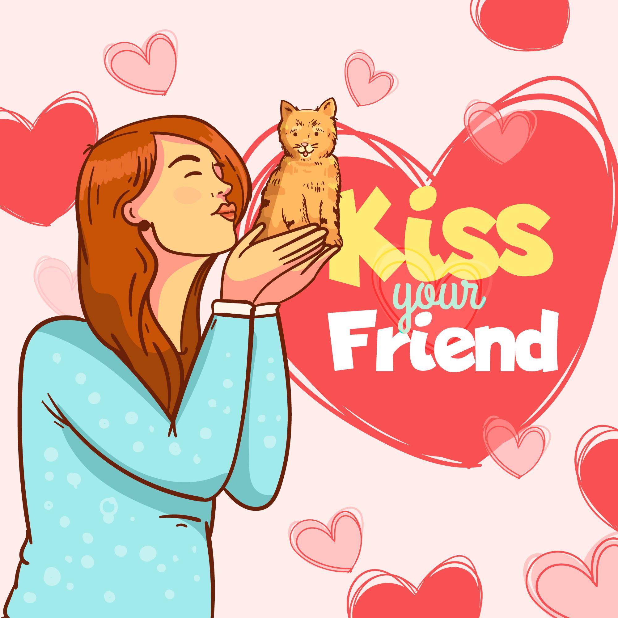 国际接吻日亲吻你的好友插图0