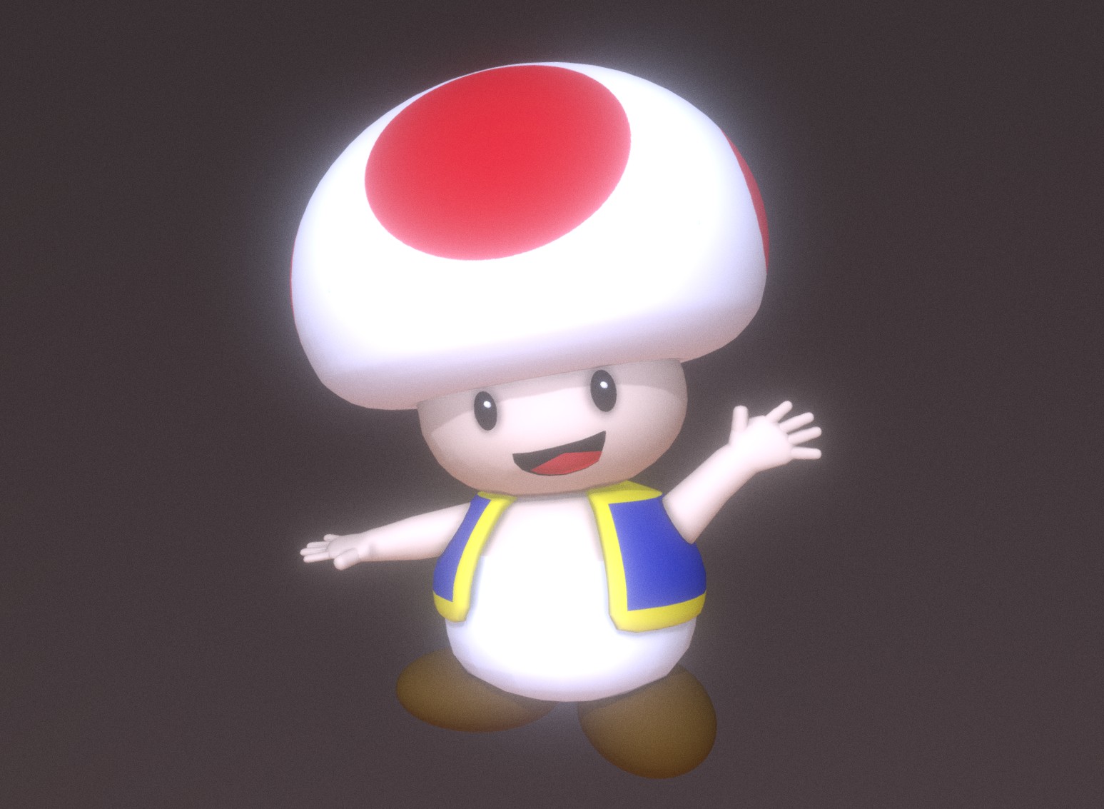 超级马里奥蘑菇人物模型2