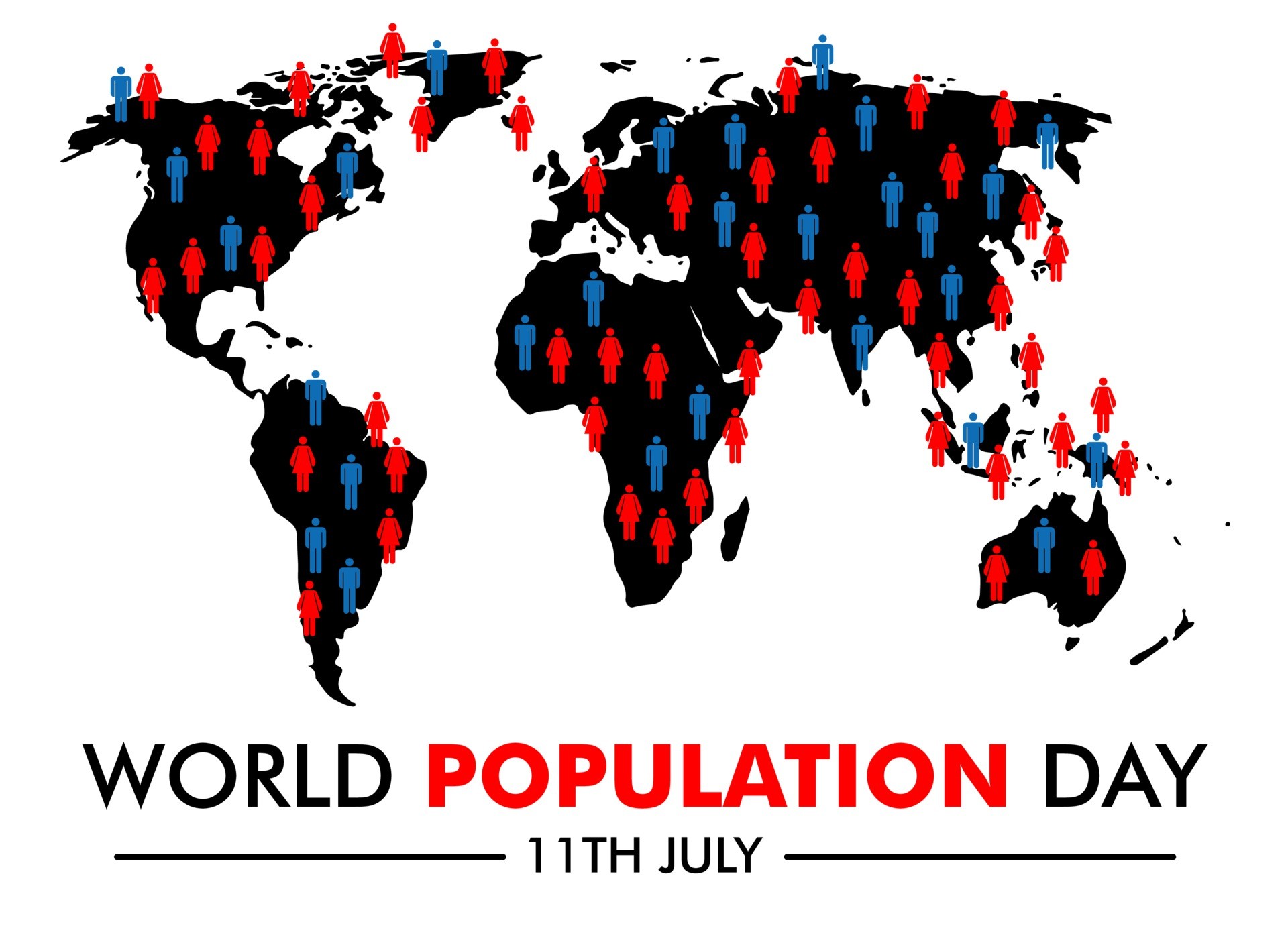 世界人口日大洲地图插图0