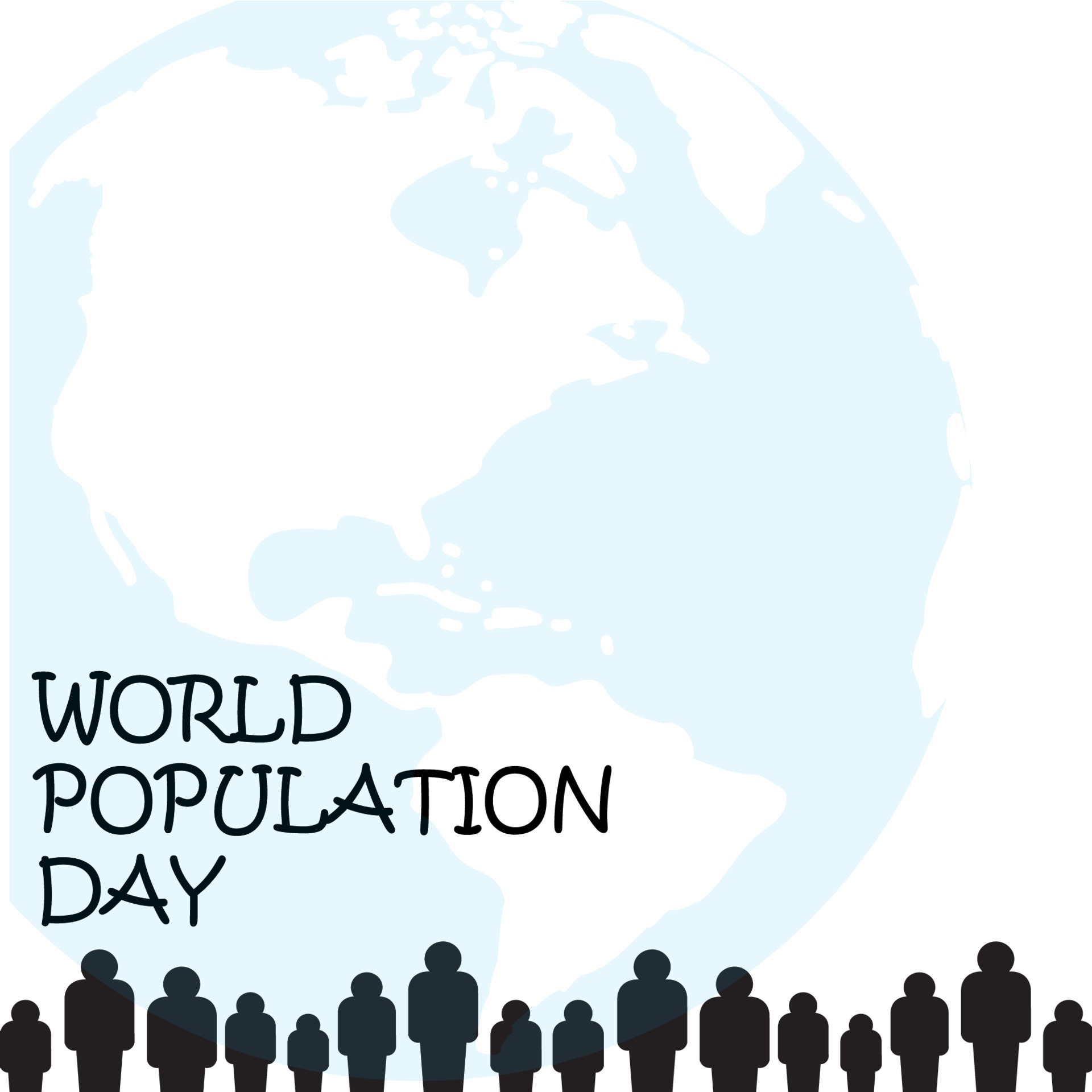 世界人口日地球背景插图0