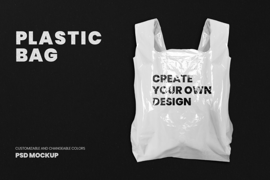 塑料袋贴图样机设计素材0