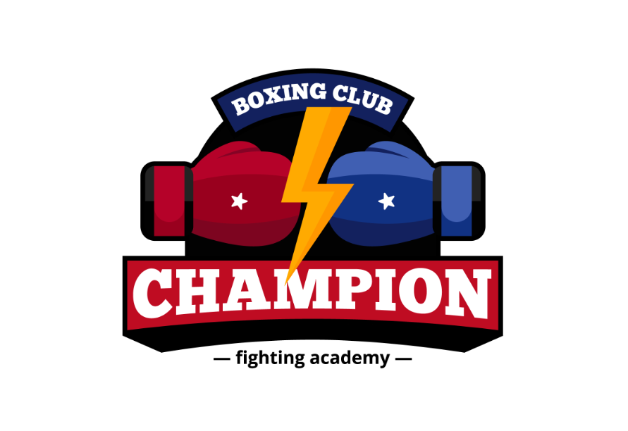 拳击俱乐部复古logo设计0