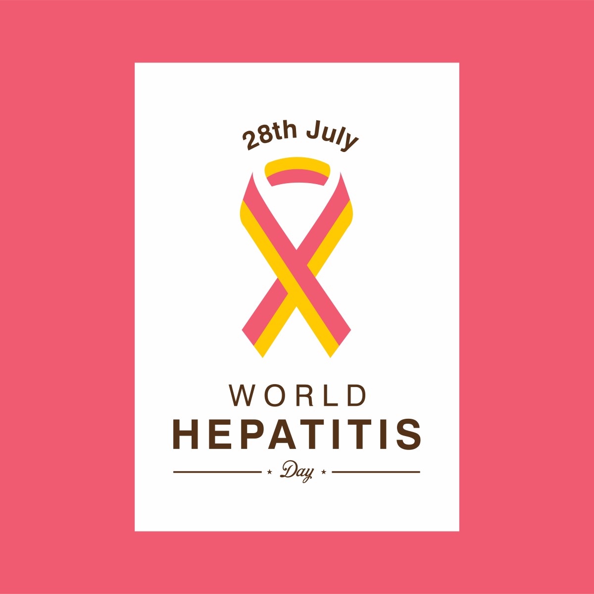 世界肝炎日丝带宣传海报0