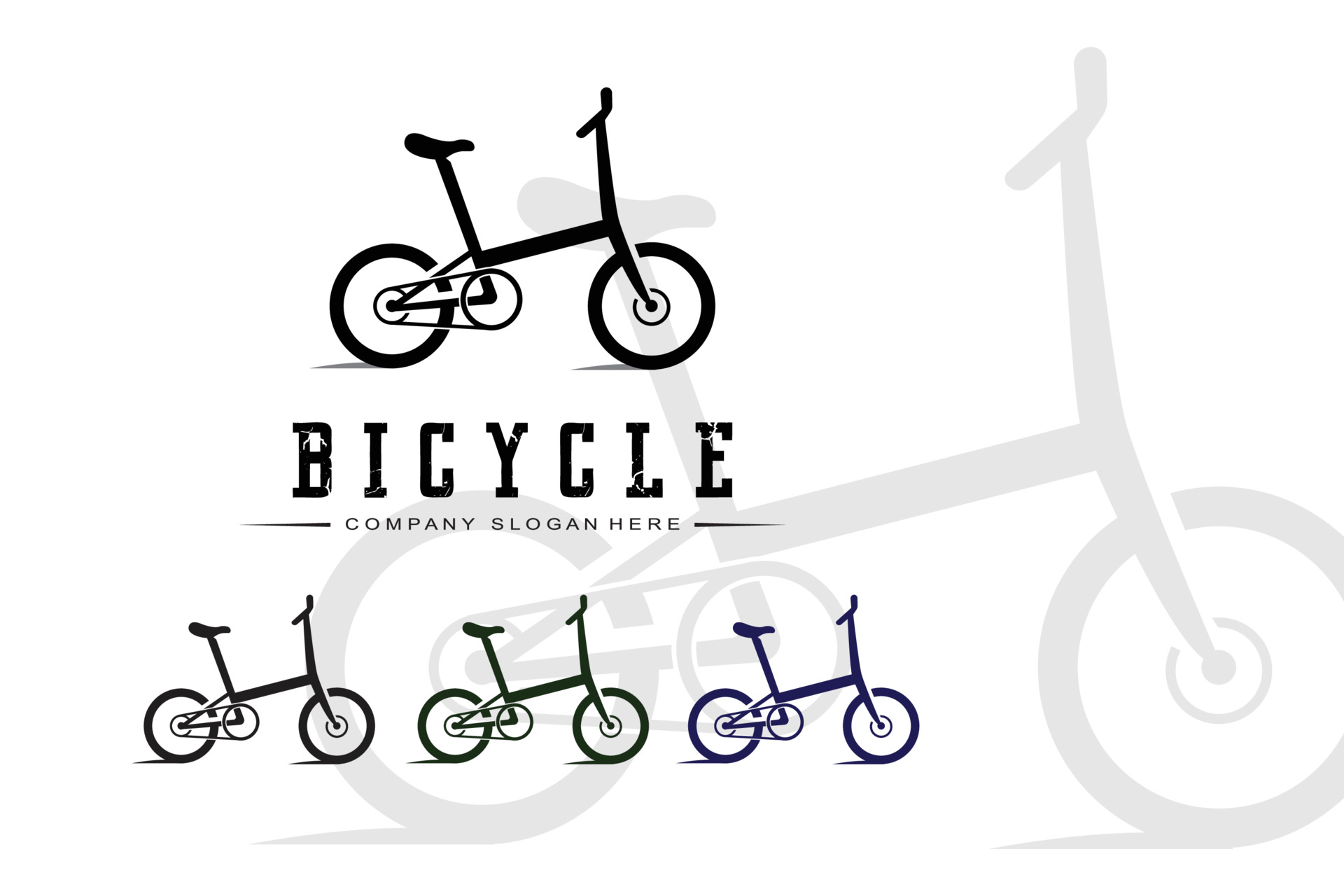 自行车复古标志logo0