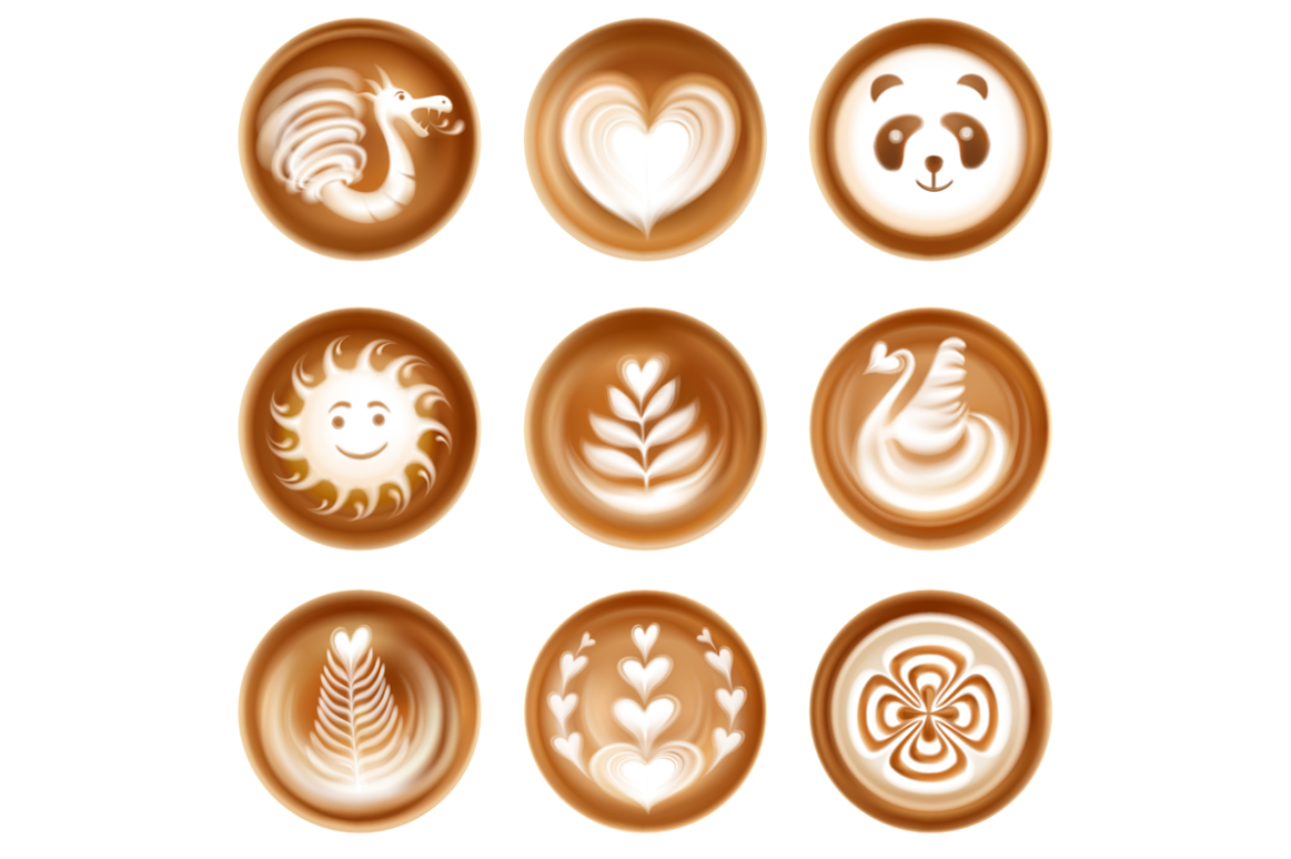 咖啡拉花样式图标0