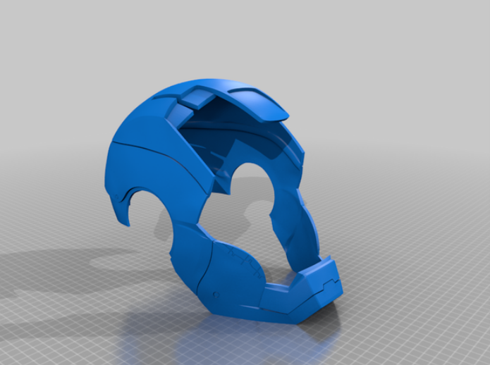 钢铁侠头盔3d打印模型3