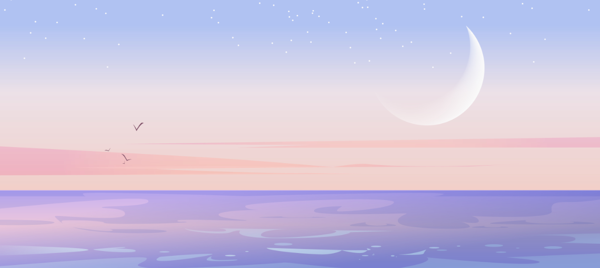 海上明月插画0