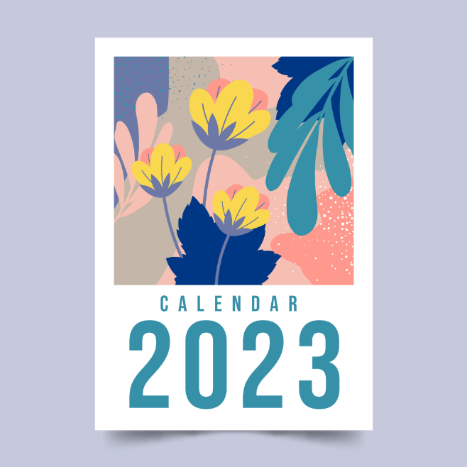 2023日历封面竖版设计模板0