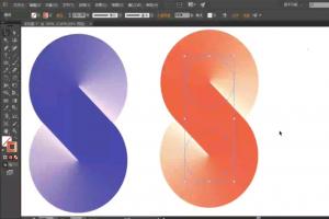 Ai制作流畅渐变形状效果操作实例
