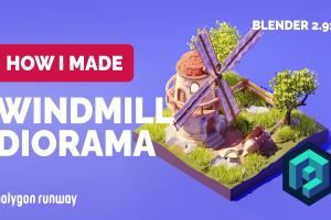 Blender风车建模渲染教程