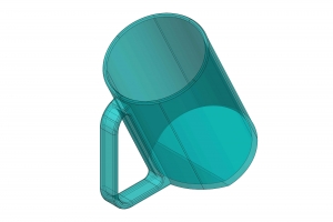 CAD三维水杯建模