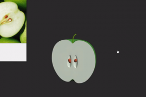3dmax半个苹果水果建模实例教程