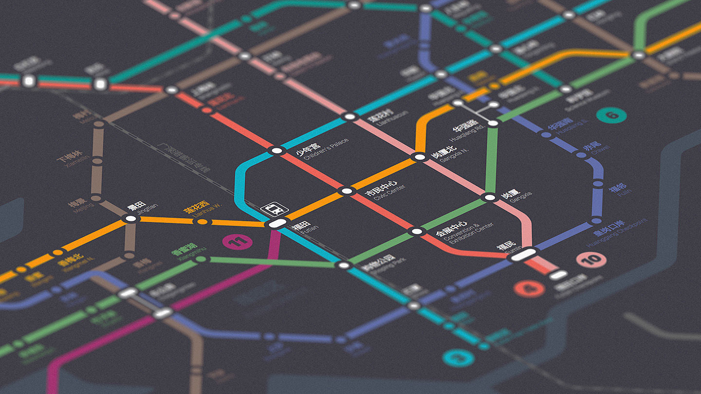 Sketch绘制地铁线路图操作实例