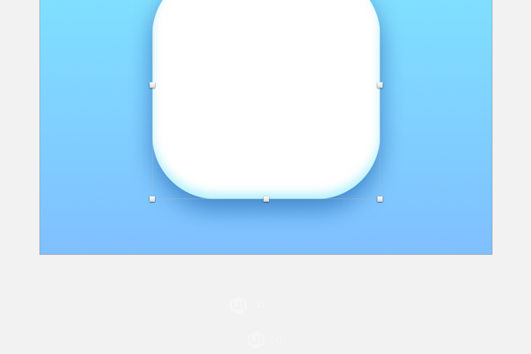 Sketch绘制蓝色手机APP水滴图标操作实例