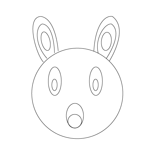 AI绘制卡通兔子操作实例