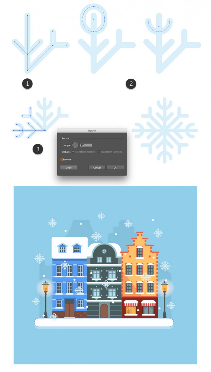 AI制作冬季圣诞场景图教程